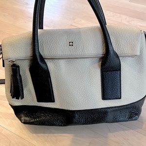 Kate Spade black and off-white handbag - perfect used condition.